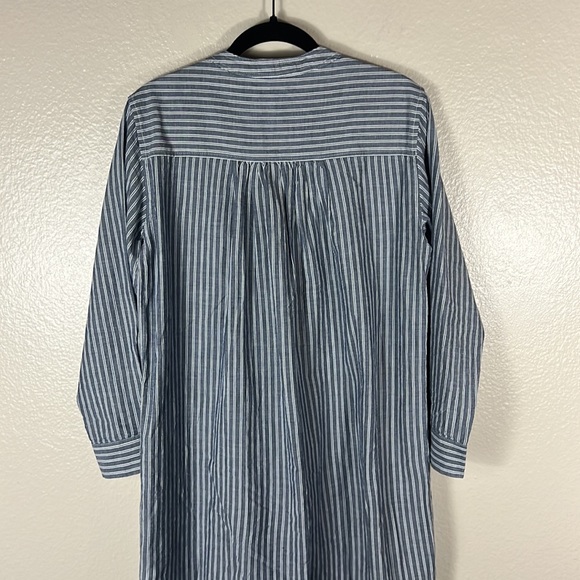 (SOLD) Nili Lotan Raven Shirt Dress Midi Stripe Dress - Picture 10 of 11